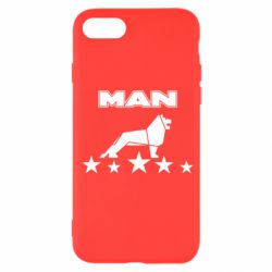 Чехол для iPhone SE 2020 Man lion and stars - PrintSalon