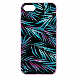 Чохол для iPhone SE 2020 Neon Palm Leaves - PrintSalon