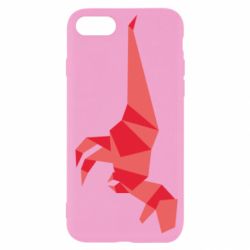 Чехол для iPhone SE 2020 Origami dinosaur - PrintSalon