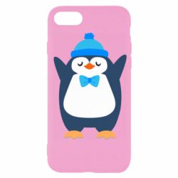 Чехол для iPhone SE 2020 Penguin in a hat - PrintSalon