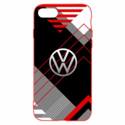 Чехол для iPhone SE 2020 Volkswagen logo and abstraction - PrintSalon
