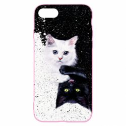Чехол для iPhone SE 2020 Yin and Yang cats - PrintSalon