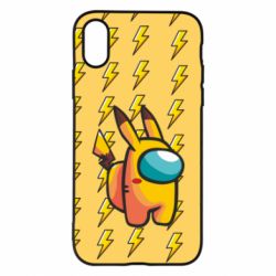 Чехол для iPhone X/Xs Among Us - Pikachu skin - PrintSalon