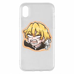 Чехол для iPhone X/Xs Angry Zenitsu Agatsuma - PrintSalon