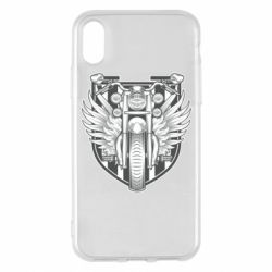 Чехол для iPhone X/Xs Bike Shield Art - PrintSalon