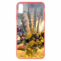 Чохол для iPhone X/Xs Bumblebee and Optimus Prime - PrintSalon