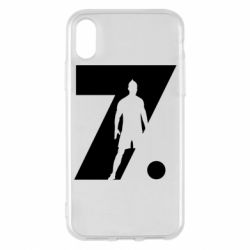 Чехол для iPhone X/Xs Cristiano Ronaldo Silhouette Art - PrintSalon