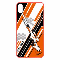Чехол для iPhone X/Xs CS: GO AWP Asiimov Skin