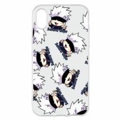 Чохол для iPhone X/Xs Cute Satoru Gojo pattern - PrintSalon