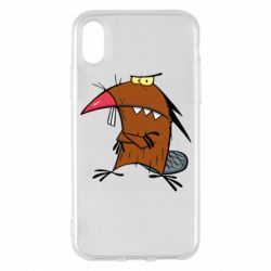 Чехол для iPhone X/Xs Daggett Beaver - PrintSalon