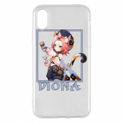 Чехол для iPhone X/Xs Diona Genshin Impact - PrintSalon