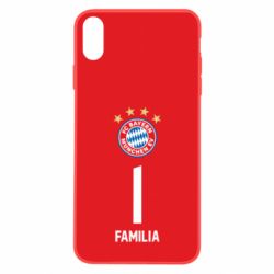 Чехол для iPhone X/Xs FC Bayern. Твоя фамилия, номер (англ.) - PrintSalon