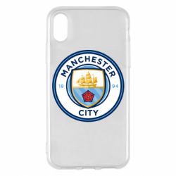 Чехол для iPhone X/Xs FC Manchester City Logo - PrintSalon