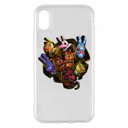 Чохол для iPhone X/Xs Five Nights At Freddy's monsters