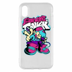 Чехол для iPhone X/Xs FnF Boy And Logo