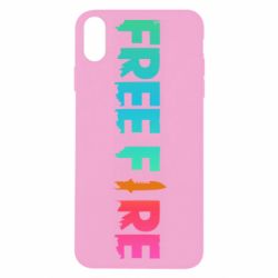 Чехол для iPhone X/Xs Free fire gradient logo