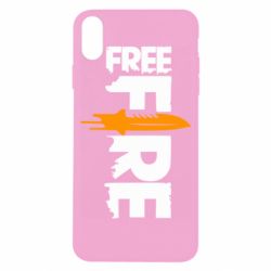 Чохол для iPhone X/Xs Free Fire vertical logo - PrintSalon