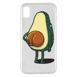 Чехол для iPhone X/Xs Funny avocado - PrintSalon