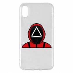 Чехол для iPhone X/Xs Игра в кальмара Soldier - PrintSalon