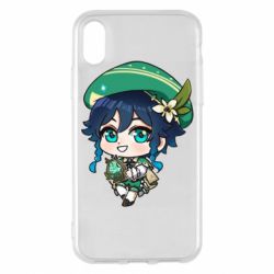 Чохол для iPhone X/Xs Genshin Impact chibi Venti - PrintSalon