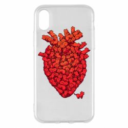 Чехол для iPhone X/Xs Heart of many cats - PrintSalon
