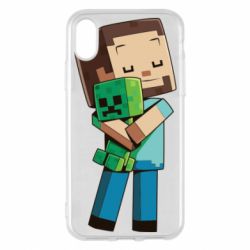 Чохол для iPhone X/Xs Heroes from Minecraft - PrintSalon