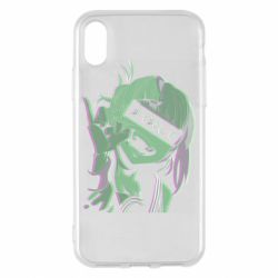 Чехол для iPhone X/Xs Himiko Toga glitch - PrintSalon