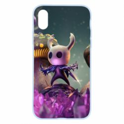 Чохол для iPhone X/Xs Hollow Knight in the Crystal cave - PrintSalon