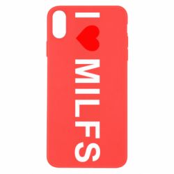 Чехол для iPhone X/Xs I love MILFs - PrintSalon