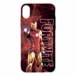 Чехол для iPhone X/Xs Iron Man Fortnite - PrintSalon