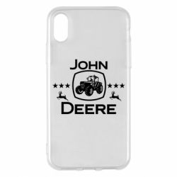 Чехол для iPhone X/Xs John Deere and tractor fanArt - PrintSalon