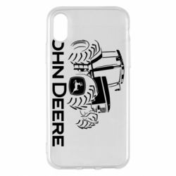Чохол для iPhone X/Xs John Deere Logo, Tractor - PrintSalon