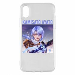 Чехол для iPhone X/Xs Kamisato Ayato - PrintSalon