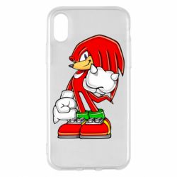 Чехол для iPhone X/Xs Knuckles the Echidna - PrintSalon