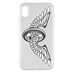 Чехол для iPhone X/Xs Колесо и крылья - PrintSalon