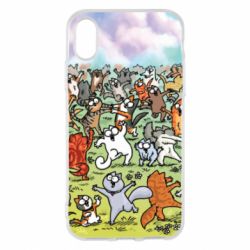 Чохол для iPhone X/Xs Коти танцюють - PrintSalon