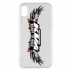 Чехол для iPhone X/Xs Ktm Ready to Race Wings - PrintSalon