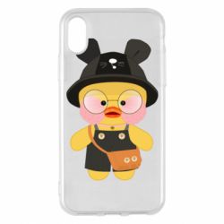 Чехол для iPhone X/Xs Лалафанфан в панаме - PrintSalon