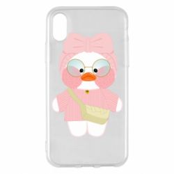 Чехол для iPhone X/Xs Лалафанфан в свитере - PrintSalon