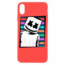 Чехол для iPhone X/Xs Marshmello Colorful Portrait - PrintSalon