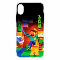 Чехол для iPhone X/Xs Майнкрафт - PrintSalon