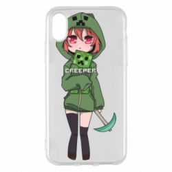 Чехол для iPhone X/Xs Minecraft anime - PrintSalon