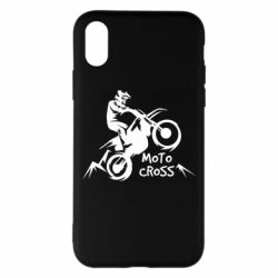 Чехол для iPhone X/Xs Motocross sport - PrintSalon