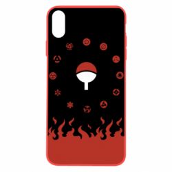 Чехол для iPhone X/Xs Naruto Sasuke Uchiha Sharingan
