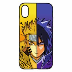 Чохол для iPhone X/Xs Naruto Vs Sasuke - PrintSalon
