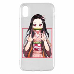 Чехол для iPhone X/Xs Nezuko - PrintSalon