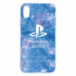 Чохол для iPhone X/Xs Playstation on tai dai background - PrintSalon