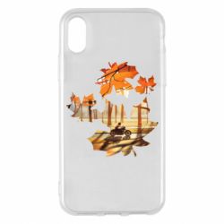 Чехол для iPhone X/Xs Проезжая осень - PrintSalon