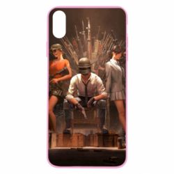 Чехол для iPhone X/Xs Pubg on the throne - PrintSalon
