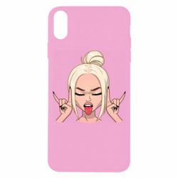 Чехол для iPhone X/Xs Punk Girl - PrintSalon